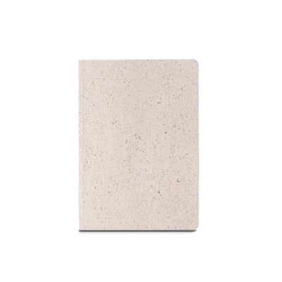 ORGANIC SEMI-RIGID - Block notes A5 con copertina semirigida fabbricata tramite materia organica degli elefanti (95%)