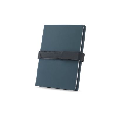 SANDERSON - Blocco note A5 in PU (riciclato al 50%) con due blocchi: pagine a righe e pagine bianche
