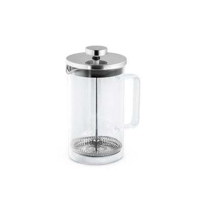 JENSON - Caffettiera in vetro borosilicato e acciaio inox 600 mL