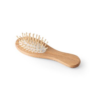 DERN - Spazzola per capelli in legno con denti in bambù