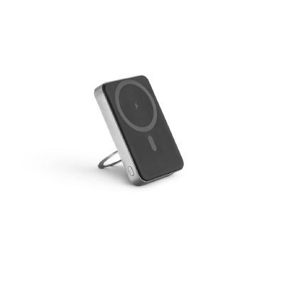 WARSHEL 10 - Power bank magnetico da 10'000 mAh con caricatore wireless superveloce da 15W in ABS riciclato (100% rABS) con supporto