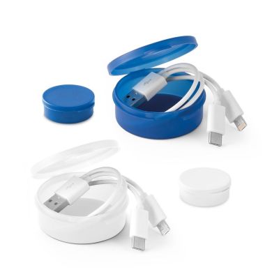 EMMY - Cavetto USB con connettore 3 in 1 in ABS e PVC