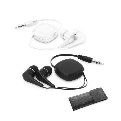 PINEL - Auricolari retrattili con cavo in ABS da 0.75 m