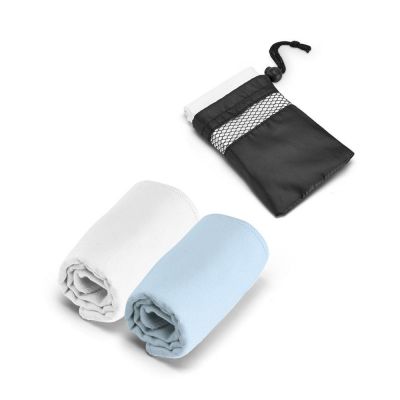 TRAVIS - Asciugamano sportivo in microfibra con custodia 190T