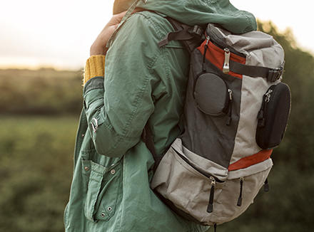 branded folding backpacks