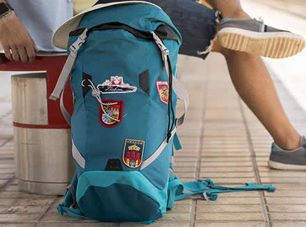 branded folding backpacks