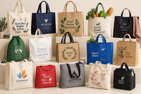 Borse shopper personalizzate in diversi modelli, colori e stili
