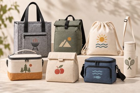 Borse termiche in materiali riciclati personalizzate in vari modelli e colori