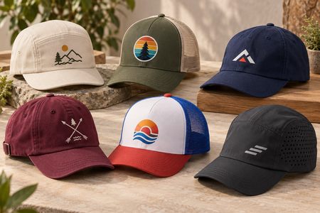Cappellini personalizzati da baseball in modelli e materiali diversi
