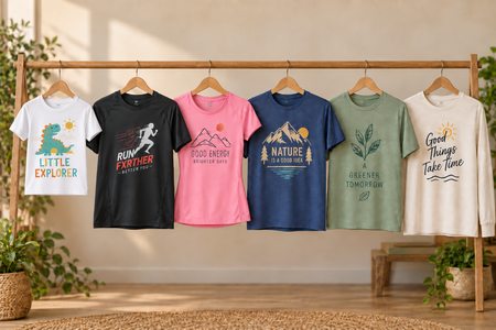 Magliette personalizzate per bambino e adulto in diversi colori e modelli