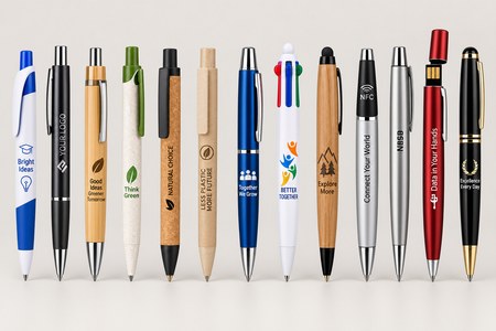 Penne personalizzate in diversi modelli e materiali, con NFC e USB