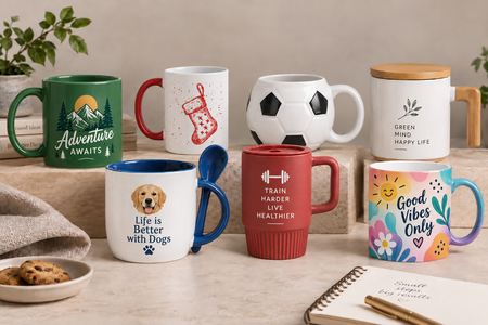 Tazze personalizzate in diversi modelli, colori e grafiche