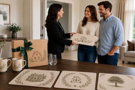 Tovagliette personalizzate in welcome gift per una nuova casa