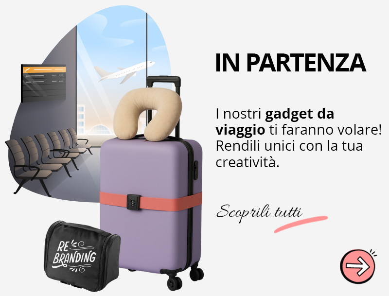 Gadget da viaggio personalizzati