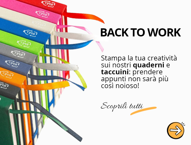 Taccuini e quaderni personalizzati