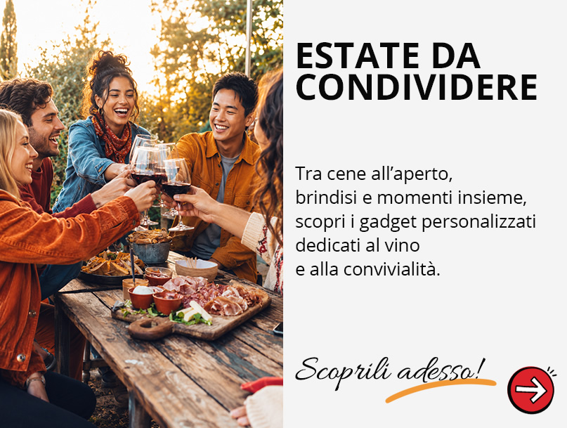 Gadget per vino e bar personalizzati